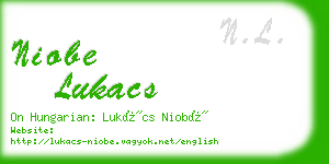 niobe lukacs business card